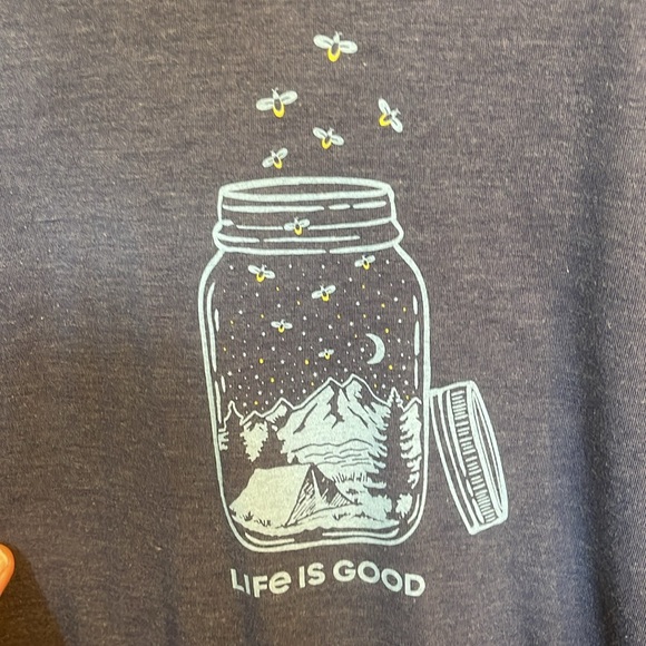 Life is Good Blue Long Sleeve Shirt size large - Picture 3 of 4